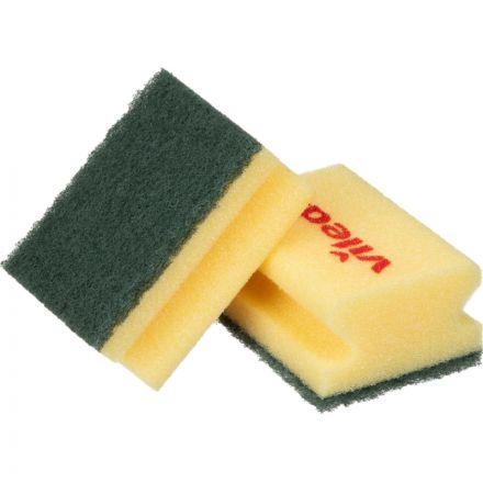 Губка для мытья посуды Vileda Professional Средняя жесткость 95х70х45 мм 10 штук в упаковке желтые/зеленый абразив (арт. производителя 125604) Губка для мытья посуды Vileda Professional Средняя жесткость 95х70х45 мм 10 штук в упаковке желтые/зеленый абразив (арт. производителя 125604)