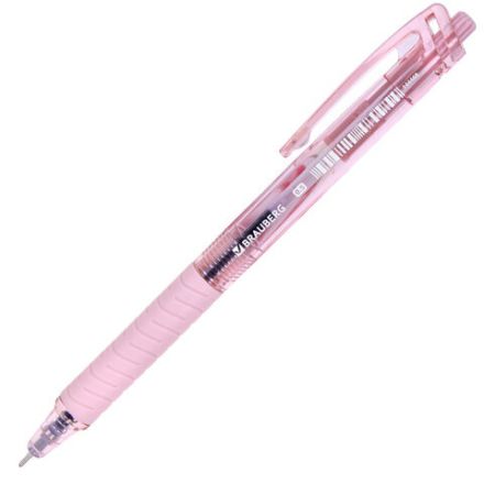 Ручка шариковая автоматическая с грипом BRAUBERG "CLASSIC PASTEL", СИНЯЯ, корпус ассорти, пишущий узел 0,5 мм, линия письма 0,35 мм, 144468 Ручка шариковая автоматическая с грипом BRAUBERG "CLASSIC PASTEL", СИНЯЯ, корпус ассорти, пишущий узел 0,5 мм, линия письма 0,35 мм, 144468