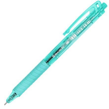 Ручка шариковая автоматическая с грипом BRAUBERG "CLASSIC PASTEL", СИНЯЯ, корпус ассорти, пишущий узел 0,5 мм, линия письма 0,35 мм, 144468 Ручка шариковая автоматическая с грипом BRAUBERG "CLASSIC PASTEL", СИНЯЯ, корпус ассорти, пишущий узел 0,5 мм, линия письма 0,35 мм, 144468