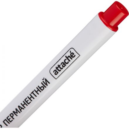 Маркер перманентный ATTACHE красный 0,5 мм
