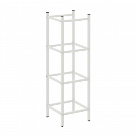 Loft Угловой проходной переходной модуль VR.L-SL.UPK-3.3.2 Белый металл 446*446*1458