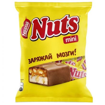 Шоколадный батончик Nuts Mini,148г