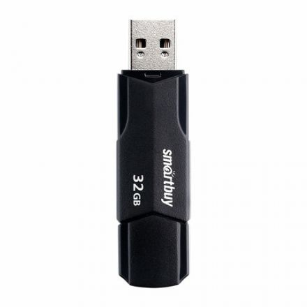 Флеш-диск 32GB SMARTBUY Clue USB 2.0, черный, SB32GBCLU-K Флеш-диск 32GB SMARTBUY Clue USB 2.0, черный, SB32GBCLU-K