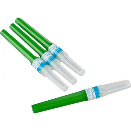 Игла двусторонняя с визуал. камерой FB 21G 0.8х38 зеленая 100 шт/уп Игла двусторонняя с визуал. камерой FB 21G 0.8х38 зеленая 100 шт/уп