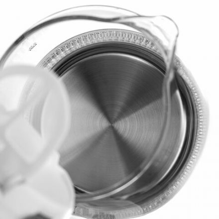 Чайник BRAYER BR1013WH, 1,8 л, 2200 Вт, закрытый нагревательный элемент, стекло, белый Чайник BRAYER BR1013WH, 1,8 л, 2200 Вт, закрытый нагревательный элемент, стекло, белый