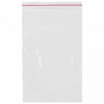 Пакеты с замком ZIP LOCK "зиплок", комплект 100 шт., 100х150 мм, ПВД, толщина 35 микрон, BRAUBERG, 606211