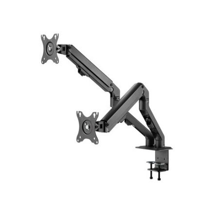 Кронштейн для двух мониторов настольный VESA 75х75, 100х100, 17"-27", до 14 кг, SONNEN MOTION, 455945