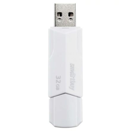 Флеш-диск 32 GB SMARTBUY Clue, USB 2.0, белый, SB32GBCLU-W Флеш-диск 32 GB SMARTBUY Clue, USB 2.0, белый, SB32GBCLU-W