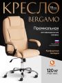 Кресло TetChair Бергамо/Bergamo хром (22) кож/зам, бежевый, 36-34 Кресло TetChair Бергамо/Bergamo хром (22) кож/зам, бежевый, 36-34
