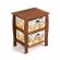 Тумба с 2 ящиками Secret De Maison BEL 2 ( mod. PE-10 ), дерево павловния, мдф, 39x30x46.5см, Brown (коричневый) ткань №HX21