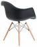 Стул обеденный DOBRIN DAW, ножки светлый бук, цвет сиденья чёрный