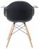Стул обеденный DOBRIN DAW, ножки светлый бук, цвет сиденья чёрный