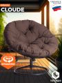 Кресло Клауд Хоум/Cloude Home рогожка/металл, 97х98х90-96см, коричневый, 3м7-147