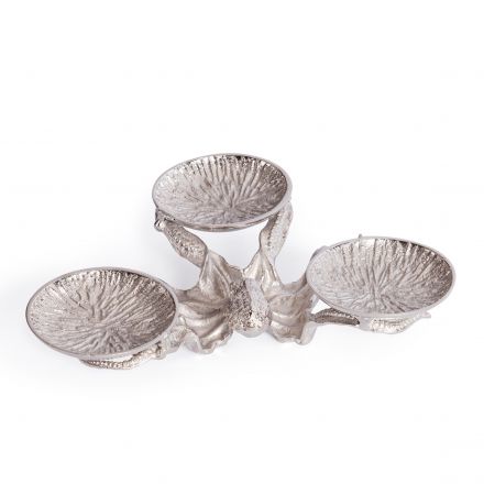 Монетница Secret De Maison OCTOPUS3 ( mod. 9613 ) алюминиевый сплав, 35x26,5x9 см, никель/nickel