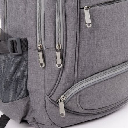 Рюкзак BRAUBERG HIGH SCHOOL универсальный, 3 отделения, "Туман", светло-серый, 46х31х18 см, 270762 Рюкзак BRAUBERG HIGH SCHOOL универсальный, 3 отделения, "Туман", светло-серый, 46х31х18 см, 270762