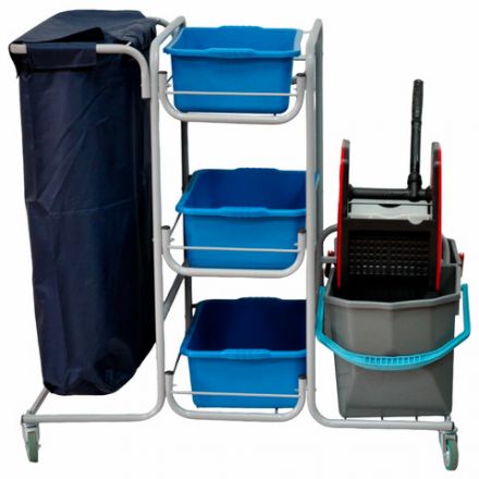 Тележка уборочная Eco-Force МНОГОФУНКЦИОНАЛЬНАЯ MEGA 2 ведра по 25 л, отжим, 3 поддона, держатель и основание для мешка, мешок, 26EF/1, 26EF/1 б/в Тележка уборочная Eco-Force МНОГОФУНКЦИОНАЛЬНАЯ MEGA 2 ведра по 25 л, отжим, 3 поддона, держатель и основание для мешка, мешок, 26EF/1, 26EF/1 б/в