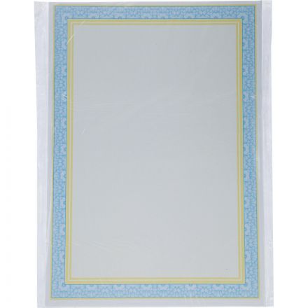 Сертификат-бумага А4 Attache 50 шт/уп двойная рамка бирюза + оранжевая ID11