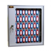 Шкаф для ключей Klesto SKB-102 на 102 ключа, металл/стекло, серый