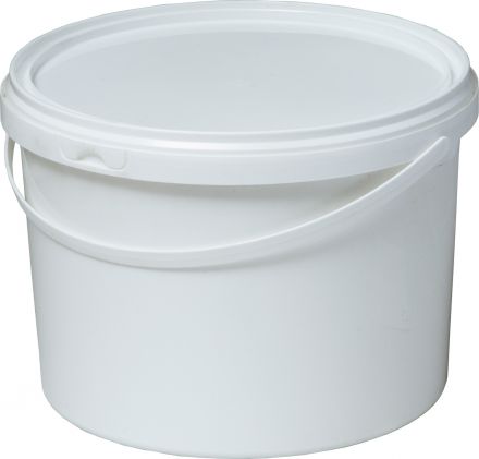 ВЕДРО КРУГЛОЕ 5л В17 с белой крышкой, белый