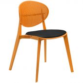 Стул для столовых EL_SHT-S111-CN1 пластик оранжевый/черный