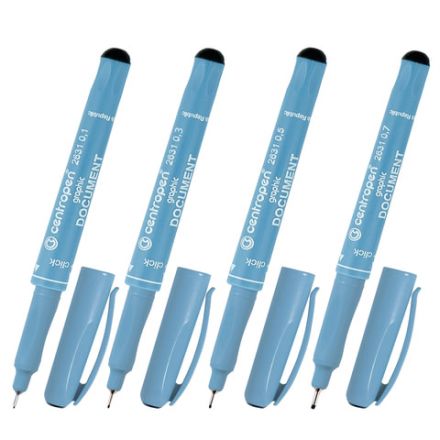 Ручки капиллярные (линеры) ЧЕРНЫЕ CENTROPEN "Document" НАБОР 4 шт., линия 0,1/0,3/0,5/0,7 мм, 2631/4, 2 2631 0404 Ручки капиллярные (линеры) ЧЕРНЫЕ CENTROPEN "Document" НАБОР 4 шт., линия 0,1/0,3/0,5/0,7 мм, 2631/4, 2 2631 0404