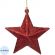 Украшение новогоднее подвесное Звезда в красном 3,5х9х10см 89097 Украшение новогоднее подвесное Звезда в красном 3,5х9х10см 89097