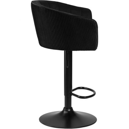 Стул барный LO_DOBRIN DARCY BLACK LM-5025 черный велюр 1922-21/черный