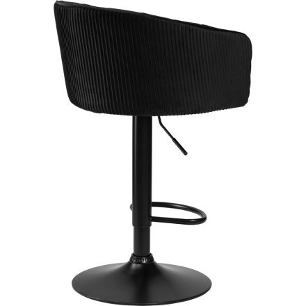 Стул барный LO_DOBRIN DARCY BLACK LM-5025 черный велюр 1922-21/черный