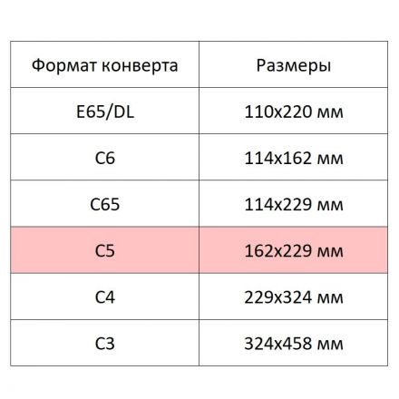 Конверт крафт С5 стрип Ecopost 162х229, 100 шт/уп