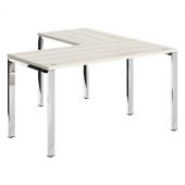 Стол угловой XGCT 1415.1 Сосна Эдмонт/Нержавейка полированная 1400х1500х750 XTEN GLOSS Стол угловой XGCT 1415.1 Сосна Эдмонт/Нержавейка полированная 1400х1500х750 XTEN GLOSS