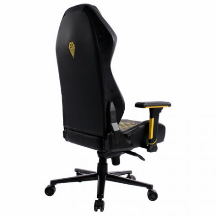 Кресло BRABIX PREMIUM "Tanos GM-180", мультиблок, 4D подлокотники, литой поролон, черное/желтое, 532953