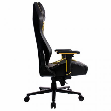 Кресло BRABIX PREMIUM "Tanos GM-180", мультиблок, 4D подлокотники, литой поролон, черное/желтое, 532953