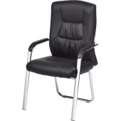 Конференц-кресло BN_TQ_Echair-807 VPU кожзам черный, хром