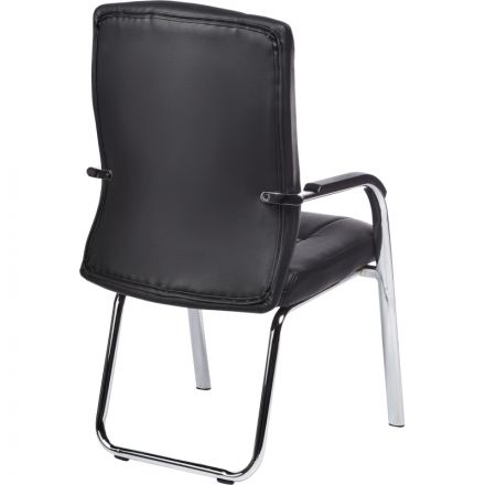 Конференц-кресло BN_TQ_Echair-807 VPU кожзам черный, хром