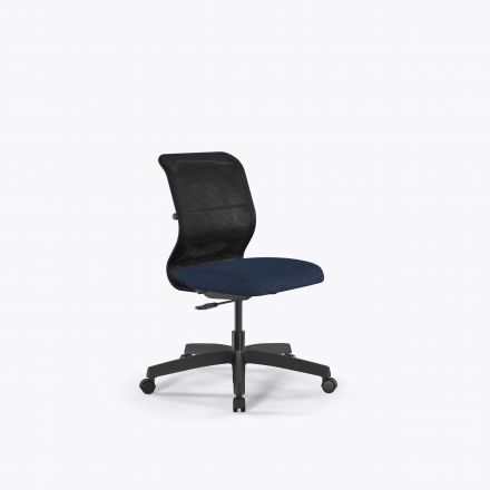 Кресло Sit 8 M4-9 - X2+Bahama /Uh00/Wh12(M01.B02.G15.W01) Черный-Синий