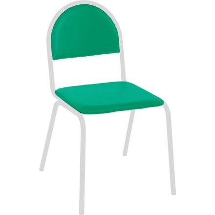 Стул UD_Серна (СМ-7/22) каркас белый, к/з К-18 ярко-зеленый