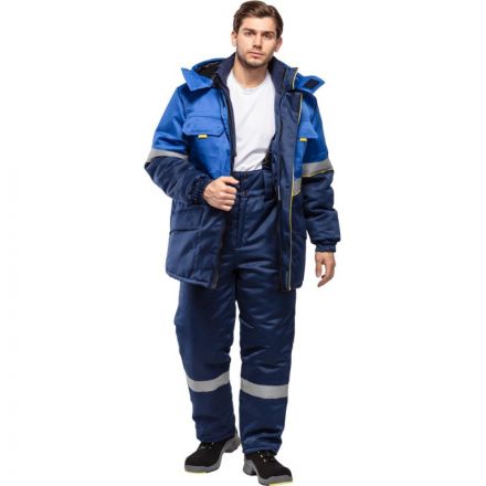 Куртка рабочая зимняя з43-КУ вас/син р.44-46/170-176