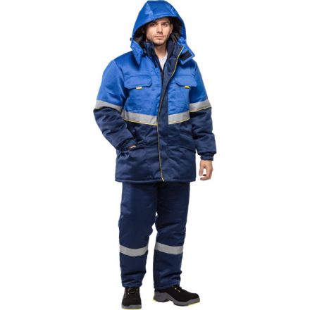 Куртка рабочая зимняя з43-КУ вас/син р.44-46/170-176