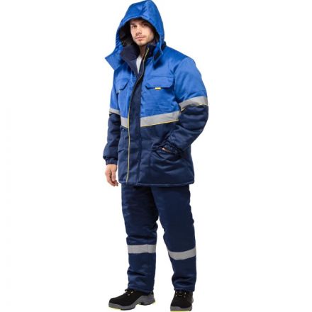 Куртка рабочая зимняя з43-КУ вас/син р.44-46/170-176