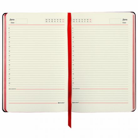 Ежедневник недатированный А5 (138х213 мм), BRAUBERG VISTA, под кожу, гибкий, 136 л., "Good old England", 112010 Ежедневник недатированный А5 (138х213 мм), BRAUBERG VISTA, под кожу, гибкий, 136 л., "Good old England", 112010