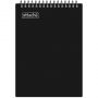 Блокнот А4 80л Attache гребень клетка пластик черн с тиснением Блокнот А4 80л Attache гребень клетка пластик черн с тиснением