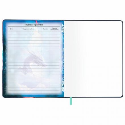 Дневник 1-11 класс 48 л., кожзам (твердая с поролоном), печать, цветной блок, BRAUBERG, "Story", 106951