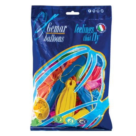 Шары воздушные 18" (45 см), КОМПЛЕКТ 25 шт., панч-болл (шар-игрушка с резинкой), 12 пастельных цветов, пакет, 1104-0000 Шары воздушные 18" (45 см), КОМПЛЕКТ 25 шт., панч-болл (шар-игрушка с резинкой), 12 пастельных цветов, пакет, 1104-0000