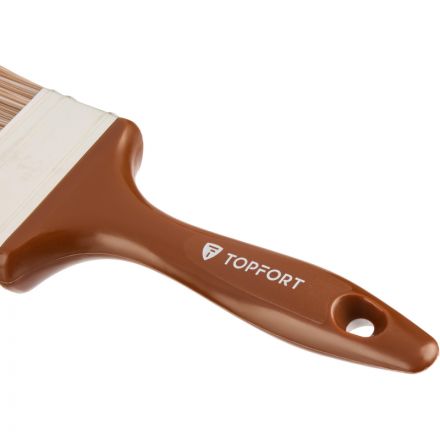 Кисть плоская по дереву TOPFORT Optimum 76х15 Кисть плоская по дереву TOPFORT Optimum 76х15