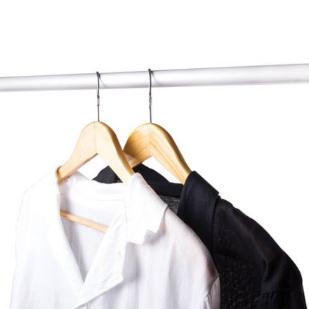 Вешалки-плечики, размер 48-50, КОМПЛЕКТ 5 шт., деревянная, перекладина, цвет сосна, ЛЮБАША Эконом, 604895 Вешалки-плечики, размер 48-50, КОМПЛЕКТ 5 шт., деревянная, перекладина, цвет сосна, ЛЮБАША Эконом, 604895