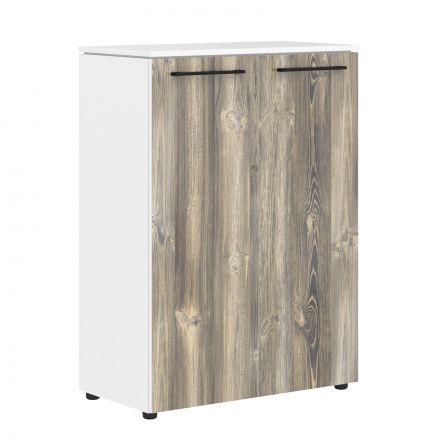 Шкаф с глухими средними дверьми MMC 85.1 Дуб Базель/Белый 854х423х1188 MORRIS Шкаф с глухими средними дверьми MMC 85.1 Дуб Базель/Белый 854х423х1188 MORRIS