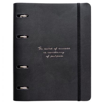 Тетрадь со сменным блоком А5,120л,Infolio Study,Quote,иск.кож,N3810