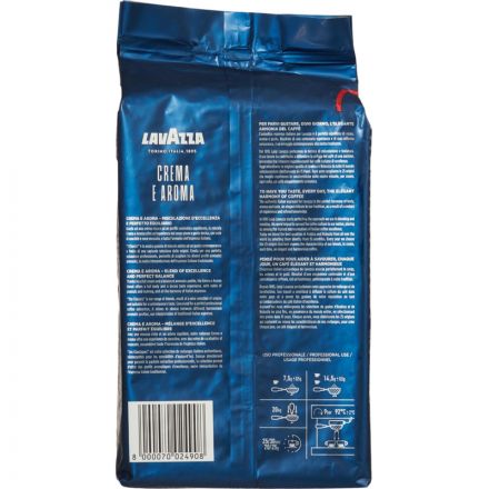 Кофе в зернах Lavazza Crema e Aroma 1 кг (синяя линейка)