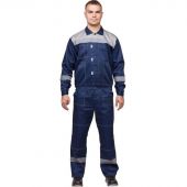 Костюм рабочий летний муж. л20-КБР синий/сер (р.52-54) 182-188 Костюм рабочий летний муж. л20-КБР синий/сер (р.52-54) 182-188