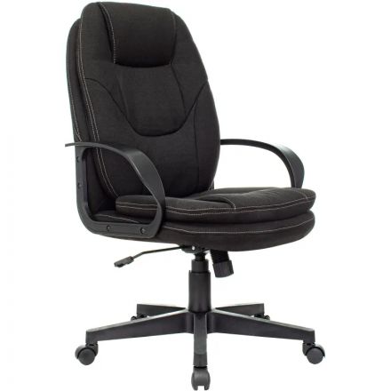 Кресло 0MX_VB_Echair-656 TС ткань черный пластик